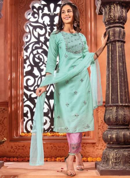 Sky Colour Ghunghat New Latest Designer Ethnic Wear Salwaar Suit Collection 2552